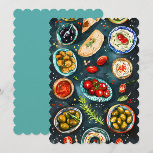 Invitation Vega Arabic Moyen-Orient Petit déjeuner Falafel Hu