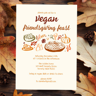Invitation VEGAN Whimsgiving Friendsgiving CUSTOM