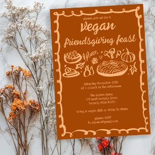 Invitation VEGAN Whimsgiving Friendsgiving CUSTOM