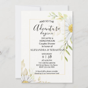 Invitation Végétation Chrysanthemum Lune de miel Douche