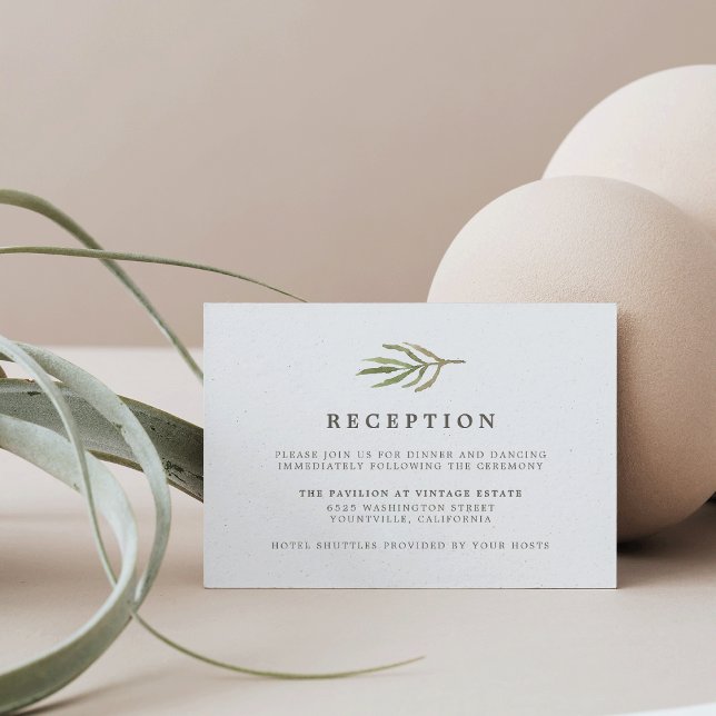 Invitation Végétation | Réception de mariage botanique à l'aq (Créateur téléchargé)