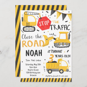 Invitation Véhicules de construction Camion de vidage Invitat