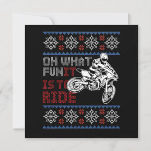 Invitation Vélo moto motocross Noël motocross cadeau Noël