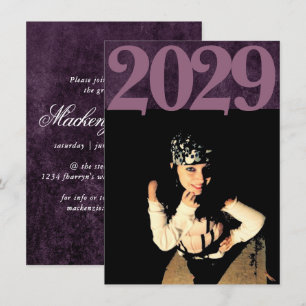 Invitation Velvet Grad   Amethyst Purple Moody Grunge Photo