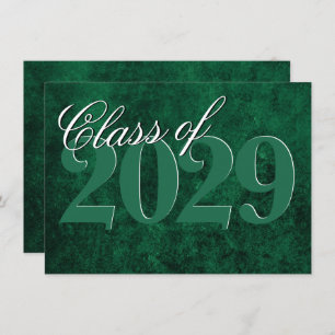 Invitation Velvet Grad   Emerald Green Jewel Tone Grunge