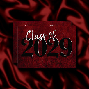 Invitation Velvet Grad   Ruby Red Crimson Jewel Tone Grunge