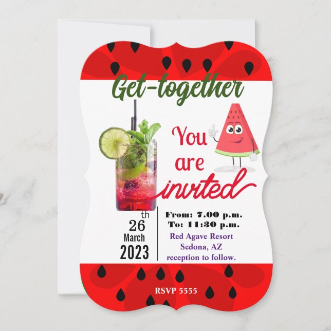 Invitation Venez ensemble (Devant)