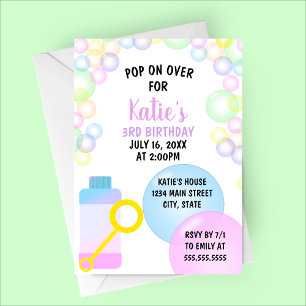 Invitation Venez Fêter l'Anniversaire des Enfants