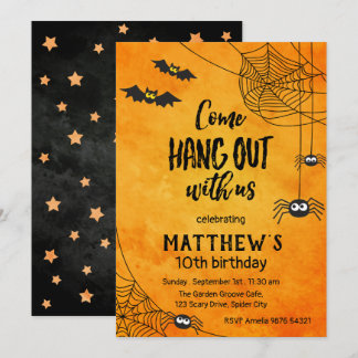 Invitation Venez Nous Accompagner | Anniversaire d'Halloween