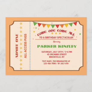 Invitation Venez on viennent toute l'invitation