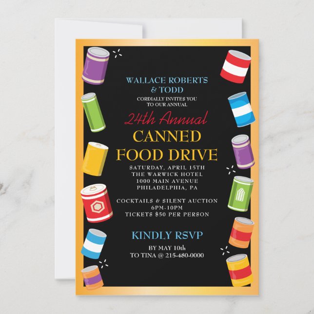 Invitation Vente aux enchères CANNEED DRIVE Corporate Fundrai (Devant)