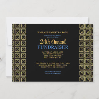 Invitation Vente aux enchères d'entreprise moderne Gala d'ent