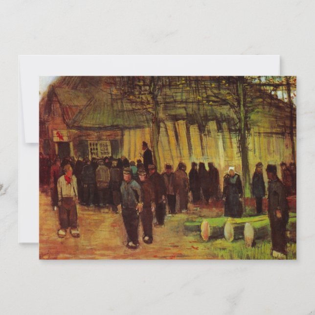 Invitation Vente de bois par Vincent van Gogh (Devant)