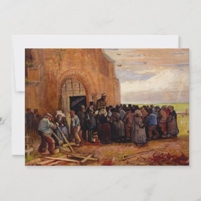 Invitation Vente de débris de bâtiment par Vincent van Gogh (Devant)