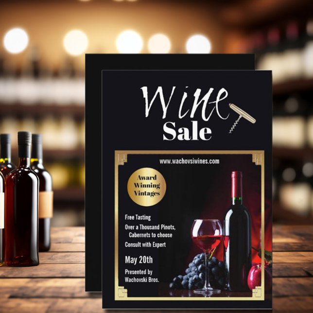 Invitation vente de vin (Créateur téléchargé)