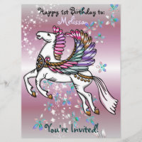 Vents et ailes Pegasus Anniversaire BABY SHOWER
