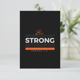 Invitation Verbe biblique Joshua 1:9