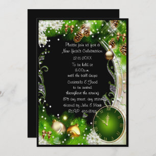 Invitation Verdissez la partie de nouvelle année des grèves