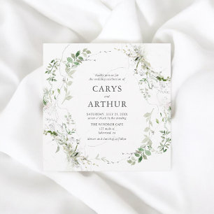 Invitation Verdure Botanique Mariage élégant