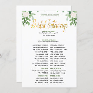 Invitation Verdure et or Simple Mariage Entourage