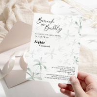 Verdure Moderne Brunch Bridal Blanc Et Bubbly