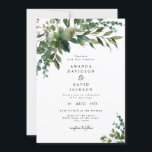 Invitation Verdure rustique Foliage Eucalyptus Jardin Mariage<br><div class="desc">Eucalyptus Jardin de verdure Rustique Evangile Mariage InvitationMessage me si vous avez besoin d'ajustements</div>