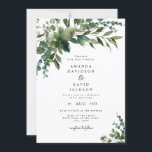 Invitation Verdure rustique Foliage Eucalyptus Jardin Mariage<br><div class="desc">Eucalyptus Jardin de verdure Rustique Evangile Mariage InvitationMessage me si vous avez besoin d'ajustements</div>