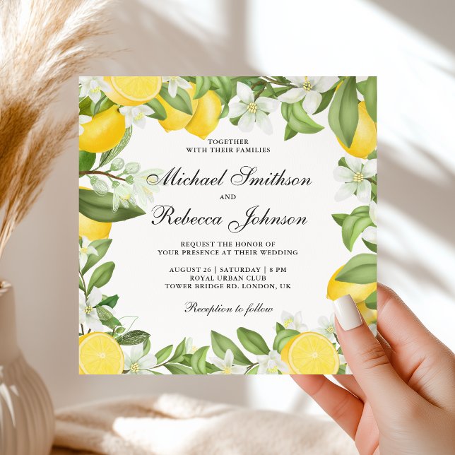 Invitation Verger de Citron All in One Mariage (Créateur téléchargé)