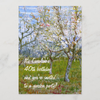 Invitation Verger rose (F555) Van Gogh Art