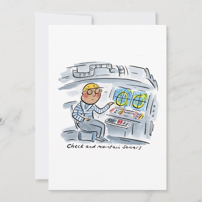 Invitation Vérifier et entretenir les sonars (Devant)