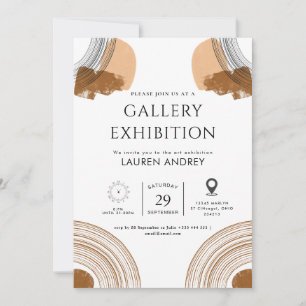 Invitation Vernissage de galerie d'art