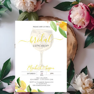 Invitation Verre à cocktail Citron Fruit Déjeuner de mariage