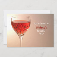 Verre à vin Anniversaire