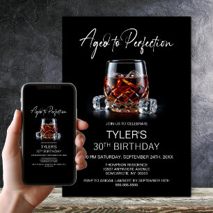 Invitation Verre à Whisky 30e Anniversaire