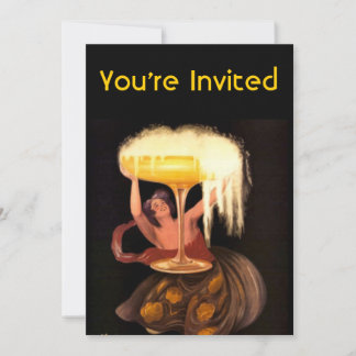Invitation Verre de Champagne
