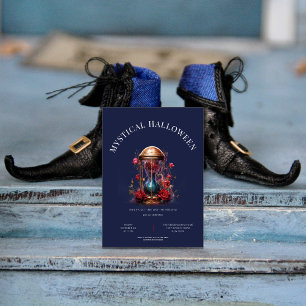 Invitation Verre d'or avec rose, simple et moderne