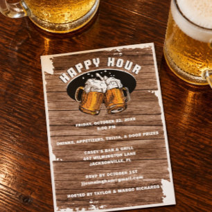 Invitation Verres à Bière Happy Hour