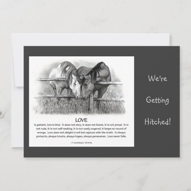 INVITATION VERS DE BIBLE : ÉPOUSER L'INVITATION : CHEVAUX, (Devant)