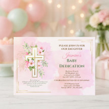 Verset de dédicace de bébé à la croix florale aqua