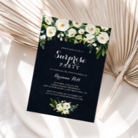 Vert Blanc Floral Royal Blue Surprise Party