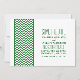 Invitation Vert Chevron Bordure Enregistrer l'Invitation de d