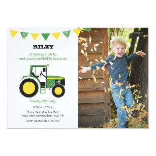 Invitations Faire Part Tracteur Zazzle Fr Invitations Faire Part Tracteur Zazzle Fr