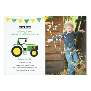 Invitations Faire Part Tracteur Zazzle Fr