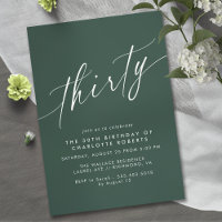 Vert émeraude | Simplistic Elegant 30e anniversair