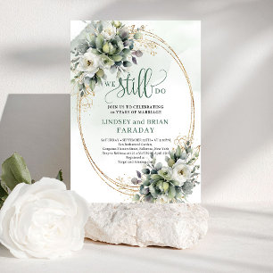 Invitation Vert et Blanc Éternel We Still Do