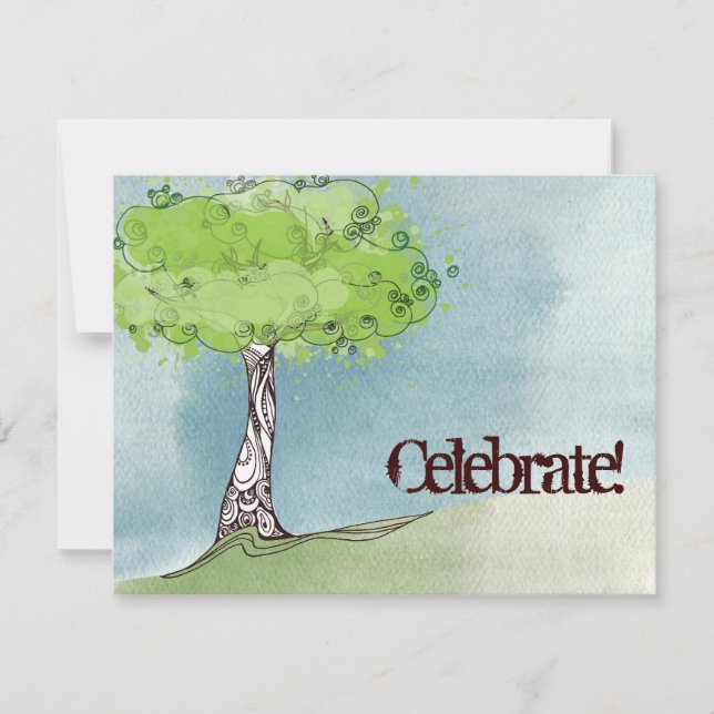 Invitation Vert vivant (Devant)