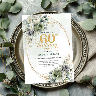 Invitation verte et dorée pour les 60 ans Botaniqu