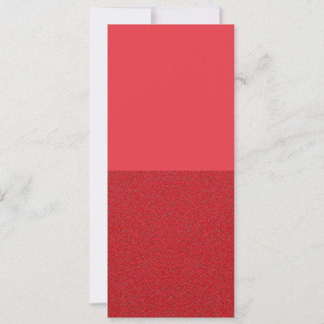 Invitation verticale rouge bicolore – Personnalisa (Devant)