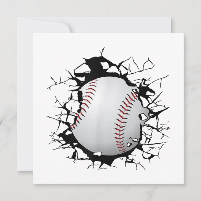 Invitation Vêtements de baseball - Baseball (Devant)