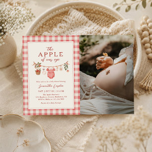 Invitation Vêtements de bébé pour Automne Apple Baby Shower P